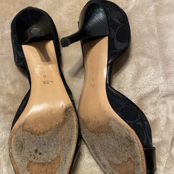 COACH Allison Black/BLK Heels - Picture 2 of 9